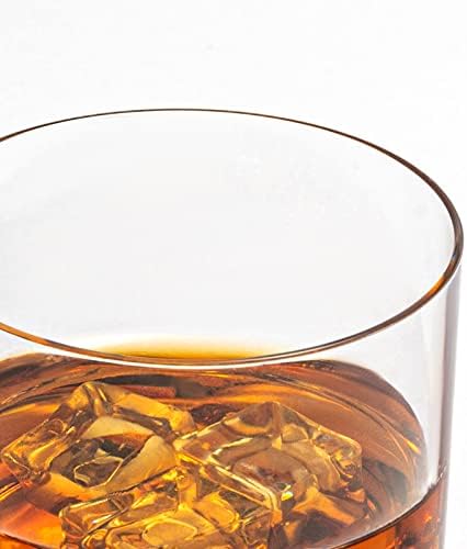 Törhetetlen Műanyag Whiskey Szemüveg Szett (4) 9 oz Mosogatógépben mosható, Törhetetlen Tritan Inni a Whiskyt, Tartós Műanyag