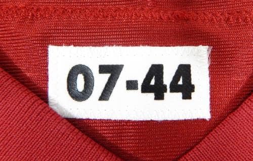 2007-ben a San Francisco 49ers John Syptak 59 Játék Kiadott Piros Mez 44 DP37169 - Aláíratlan NFL Játék Használt Mezek