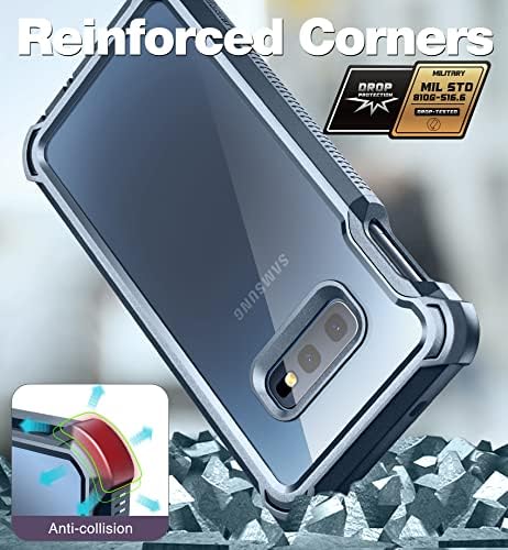 Dexnor Galaxy S10E az Esetben, Beépített képernyővédő fólia Világos, Masszív, Teljes Testet Védő Ütésálló Kemény Vissza Védő