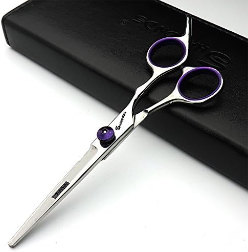 6inch haj profi modellező eszközök vágó olló+ritkító olló Szuper kedvezmény (lila)