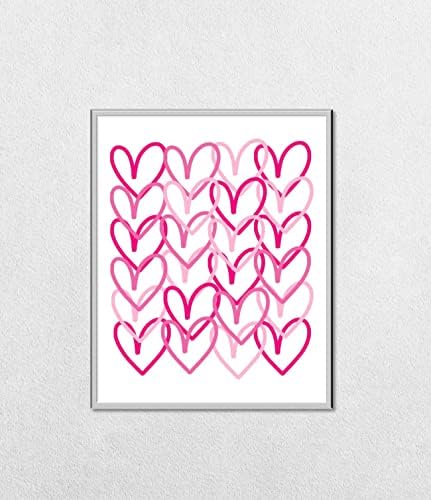 MINI ZOZI Preppy Room Decor Rózsaszín Plakátok 8X10 keret nélküli Esztétikai Trendi Dolog, a Lányok, Kollégiumi Szoba Fali