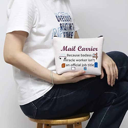 MNIGIU Mail Hordozó Ajándék Mail Hölgy Smink Kozmetikai Táska Posta Elismerését, Ajándék Tok Cipzárral A Postai Munkavállaló