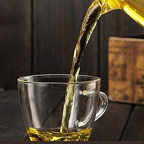 ShiSyan Tea Szett, Áttetsző, Tiszta Boroszilikát Üveg Elegáns Üveg Tea Csésze Rozsdamentes Acél Infúzió Szűrő Újonnan
