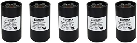 TEMCo 124-149 uf/MFD 110-125 VAC V Körben Start Kondenzátor 50/60 Hz AC Elektromos - Sok -1