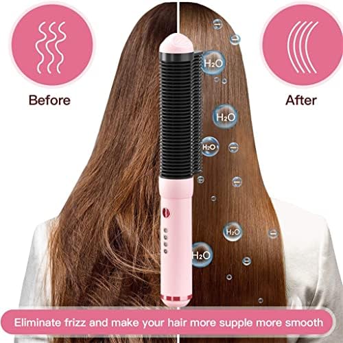 DOUBA Elektromos Hajegyenesítőt Comb Anti-forró hajvasalót Ecset Kerámia hajcsat, Fűtött Elektromos Smart Kefe Haj Fésű (Szín