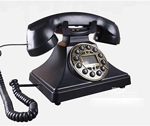 SXNBH Telefon, Kiegészítők Régi Antik Telefon American Retro Föld vezetékes Otthoni Iroda Telefon Fekete Fém Forgatás