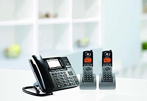Motorola ML1002H DECT 6.0 Bővíthető 1 4 sor Üzleti Telefon Rendszer, Hangposta, Digitális Recepciós Csomag Blucoil 4 db AAA