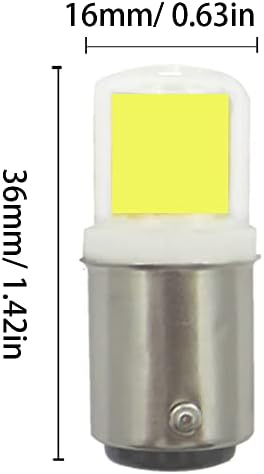 BA15S COB LED-es Izzó 2W Mini Kerámia Lámpa 15W Izzó Egyenértékű A 6 Pack Dupla Kontakt Bajonett Bázis Kukorica Fény, a Csillárok