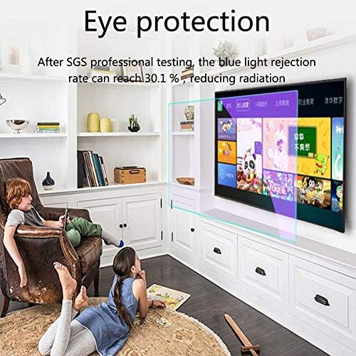 AIZYR Tükröződésmentes TV Képernyő Védő Enyhíti a Szem Megerőltetése, Anti-Kék Fény Szűrő LCD szemvédő Védő Fólia - Nem Buborékok,75inch