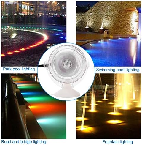 Semme LED akvárium Spot Lámpa, 180 Fokos Szabad Forgását Vízálló Mini RGB Reflektorok Merülő akvárium Lámpa az Akvárium-Kút