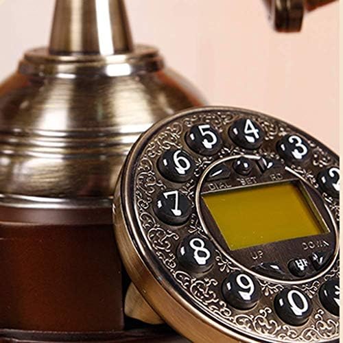 ZYZMH Telefon - Retro Csengőhangok Vintage Rotary Telefonvonal Régimódi Vezetékes Telefon, Otthoni (Szín : Egy)
