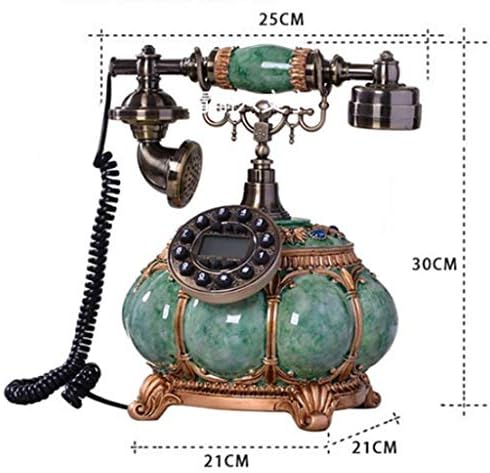 GELTDN Retro Forgó Tárcsa Telefon Antik Vezetékes Kontinentális Telefon Telefon Dekoráció