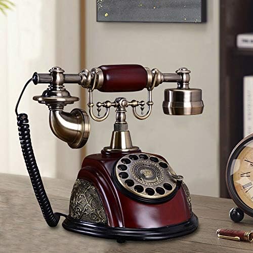 Vintage Retro Antik Stílusú Forgó Tárcsa Gombot Asztal Telefon Telefon Haza Nappali Dekor