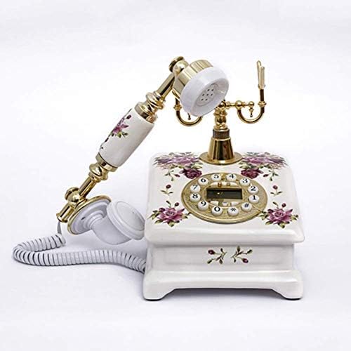 KLHHG Európai Antik Telefon, Retro Klasszikus Telefon-Telefonok Klasszikus Asztal Vezetékes Telefon Valós idejű & Caller
