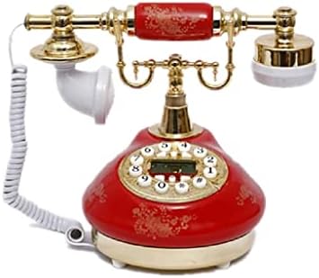 ZJHYXYH Antik Telefon Vezetékes Régimódi Telefon Gombot, Telefonos, LCD Kijelző Klasszikus Kerámia Retro Telefon