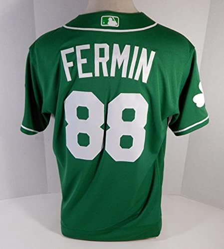 2020 Kansas City Royals Freddy Fermin 88 Játék Kiadott Zöld Jersey-St Patricks 4 - Játék Használt MLB Mezek
