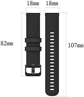 GIKOS 20mm Karkötőt a Csukló Pánt TicWatch E a Garmin Venu a Forerunner 645 Szilikon Smartwatch Watchband (Szín : én, Méret
