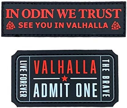 Odin bízunk benne, Valhalla Vallanom Egy Patch (Csomag, PVC, Gumi - Mtu1-W2)