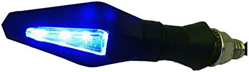 MotorToGo Fekete Szekvenciális Lámpa irányjelző Lámpák LED-es irányjelző Index Mutatók Kompatibilis a -os Suzuki 650