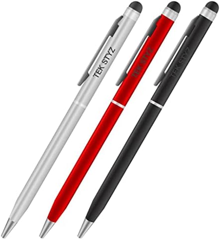 PRO Stylus Toll Alcatel 1x Tintával, Nagy Pontosságú, Extra Érzékeny, Kompakt Formában az érintőképernyők [3 Pack-fekete-Piros,
