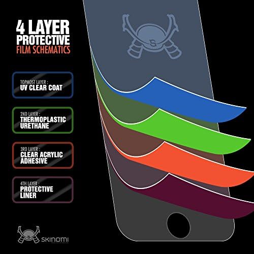 Skinomi Teljes Test Bőr Védő Kompatibilis LG G6 Plusz (képernyővédő fólia + hátlap) TechSkin Teljes Lefedettség Tiszta HD