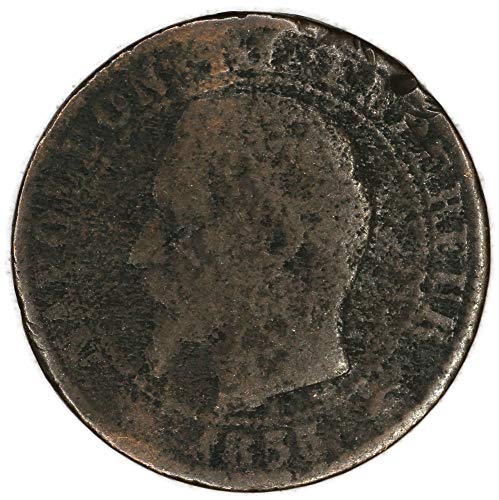 1855 EZ Olaszország KM 777.1 Napóleon, III. 10 centime-ot minden megírt IGAZSÁGOS