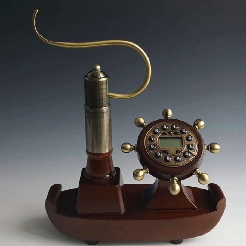 DLVKHKL Antik Vezetékes Telefon, Vintage Ellátott Vezetékes Telefon Telefone Hajót Otthon, Irodában Ülve Szoba (Szín : Vászon