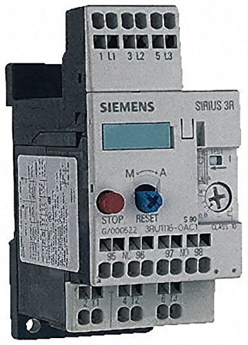 Siemens 3RU11 16-1BC1 Termikus Túlterhelés Relé, Külön Telepítés, Méret S00, 1.4-2A Beállítási Tartomány