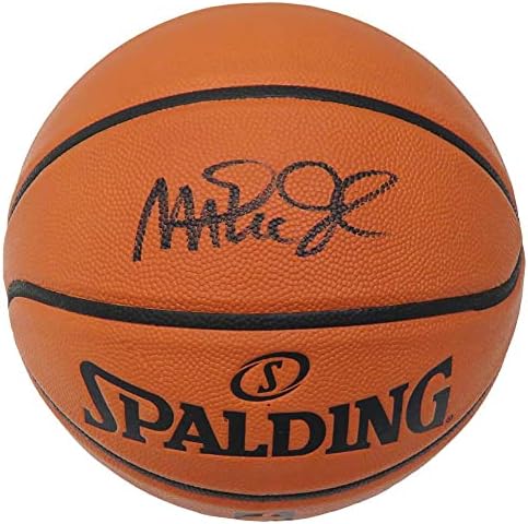 Magic Johnson Aláírt Spalding Játék Sorozat Másolat NBA Kosárlabda - Dedikált Kosárlabda