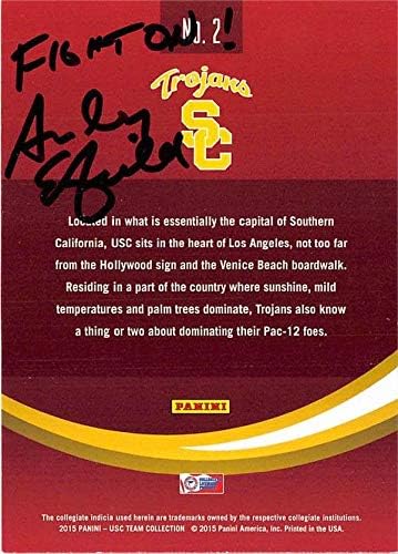 Andy Enfield dedikált kosárlabda kártya (USC Trojans Edző) 2015 Panini Főiskola 2 - Dedikált Egyetemi Kosárlabda