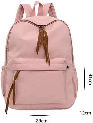 női hátizsák, táska Kezdődik az Iskola Szezon Divat a Nők Lány Diák Cipzár egyszínű Iskola Táska (Rózsaszín, Egy Méret)