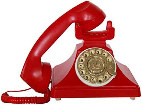 Qdid Vezetékes Telefon Forgó Tárcsa Lemez Retro Telefon A Kanyargós Stílus Az 1920-as években a Modern Elektronikus Bell