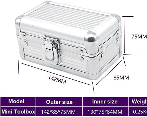 WXBDD Alumínium Ötvözet Toolbox Bőrönd Eszköz Box Berendezés Fájl Doboz Kozmetikai Esetben Alumínium ház Szerszám Doboz Szivacs