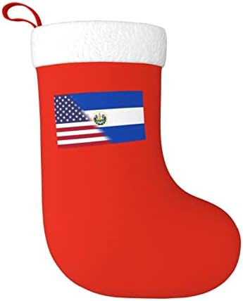 TZT Amerikai Zászlót, a Zászlót El Salveador Karácsonyi Harisnya, Karácsonyi Ünnep Party Ajándékok Család Ünnepi Dekoráció,