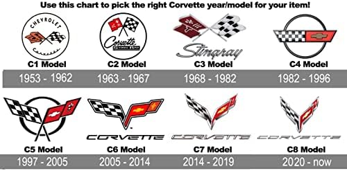 NP DESIGN CSOPORT Férfi Chevy Corvette T-Shirt C3 Sorozat Logó Fekete Legénység Nyak Póló