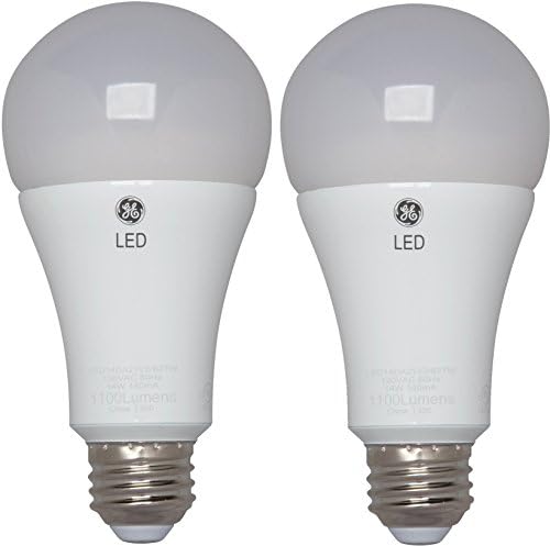A GE Lighting 65941 LED 19 Villanykörte Közepes Bázis, 15 Wattos, Puha, Fehér, 2-Csomagolás, 2 Szám (Csomag 1)