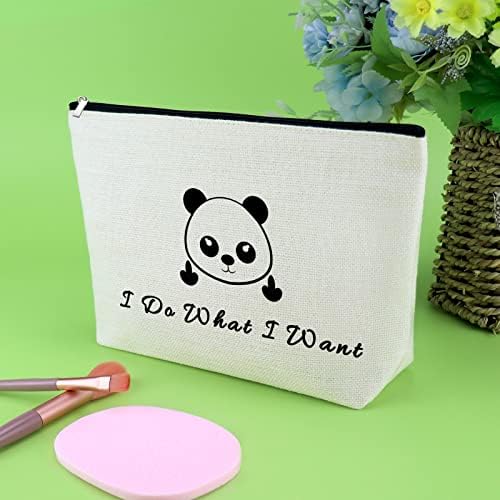 Vicces Panda Ajándék Smink Táska Pandák Szerető Ajándék Lányoknak Állatok Szerelmeseinek Ajándék Nőknek Lánya Barátok Utazási