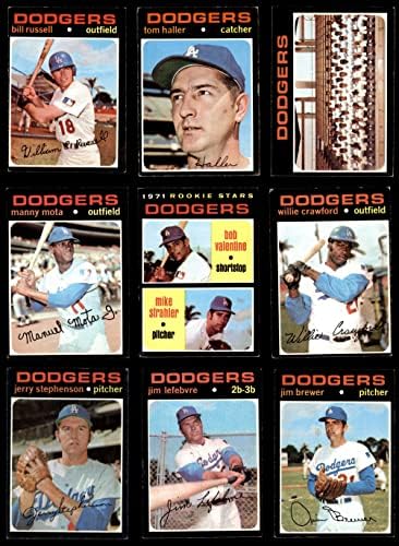 1971 Topps Los Angeles Dodgers Közelében Csapat készen áll a Los Angeles Dodgers (Set) VG/EX Dodgers